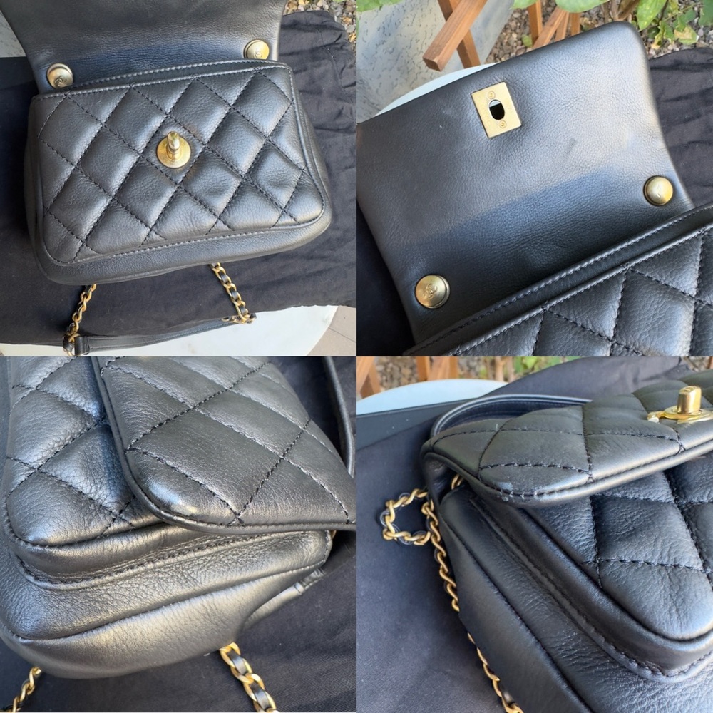 Chanel Quilted Leather Mini Business Affinity Flap Crossbody - Picture 10 of 15